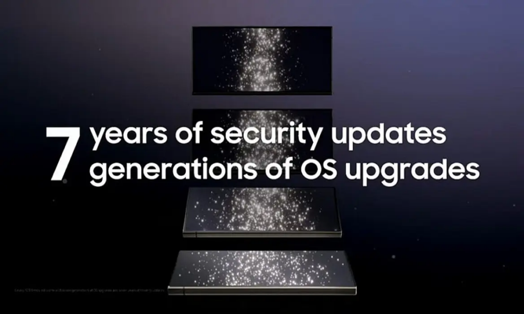 Samsung promises 7 generations of OS upgrades and robust security updates