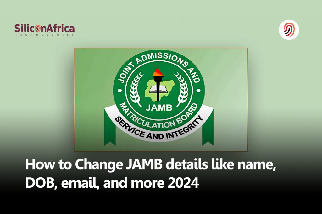 Change JAMB details