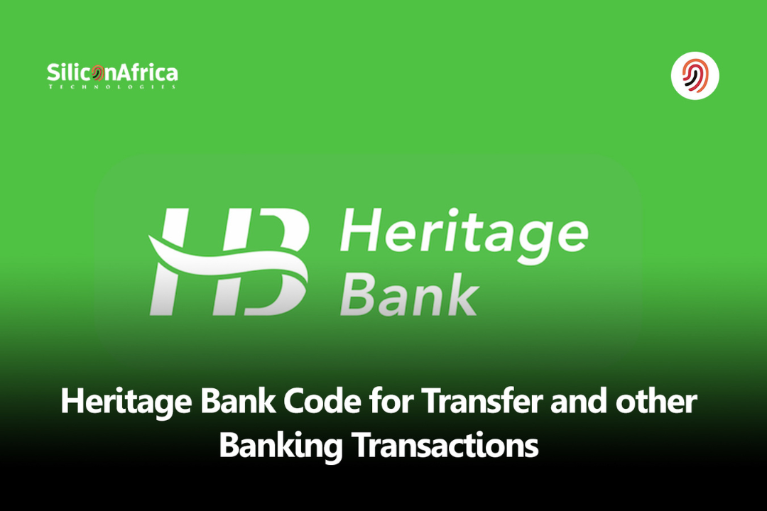 Heritage Bank Code for Transfer and Other Banking Transactions