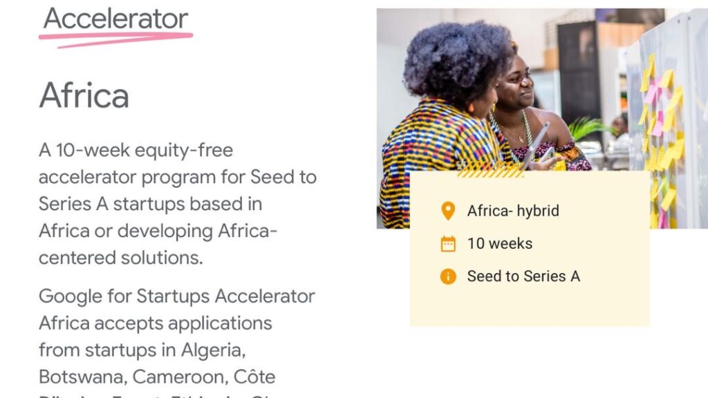 Google Startups Accelerator Africa