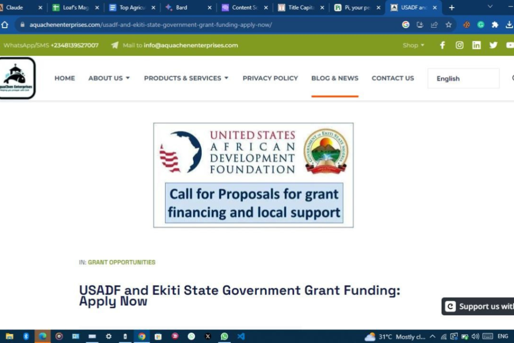 Grants for  Agricultural Startups