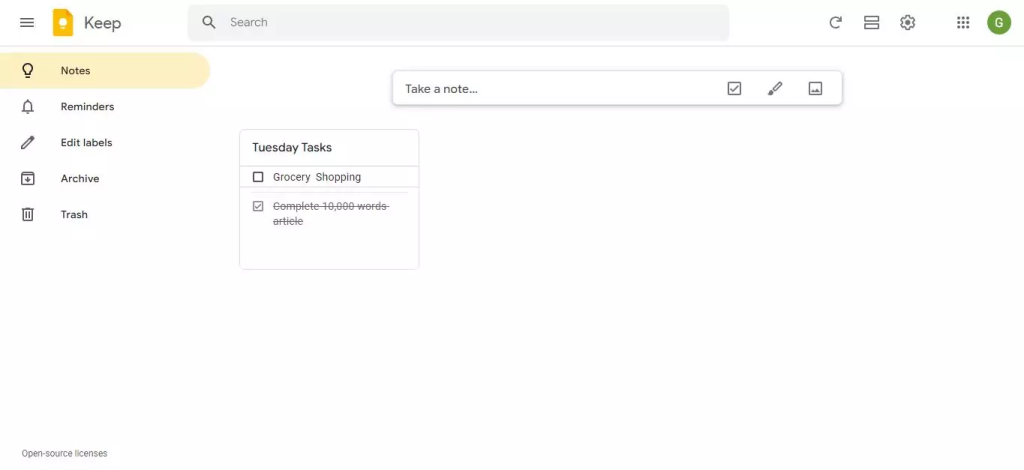 Google Keep
