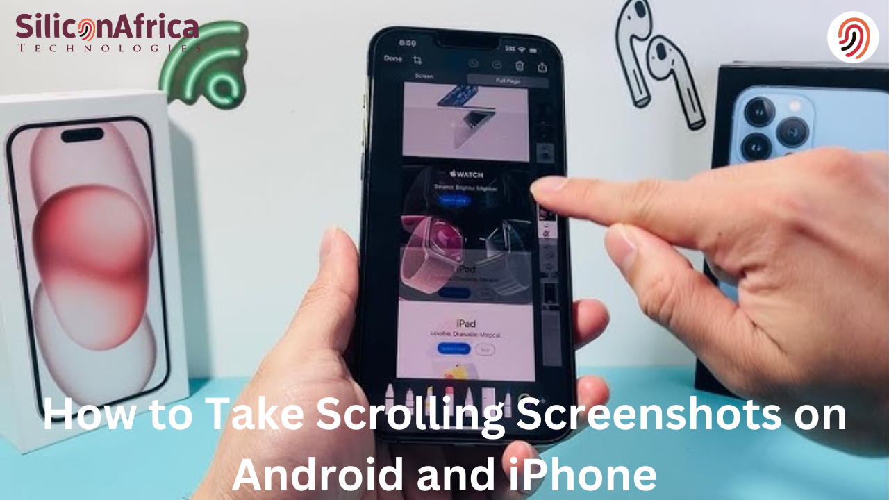 how to take a scrolling screenshot on iPhone and Android