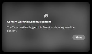 viewing sensitive content on Twitter