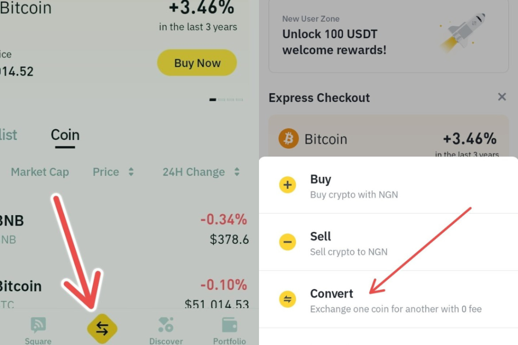 How to convert USDT to Naira on Binance