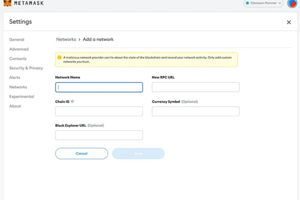 How to Import Core to Metamask 