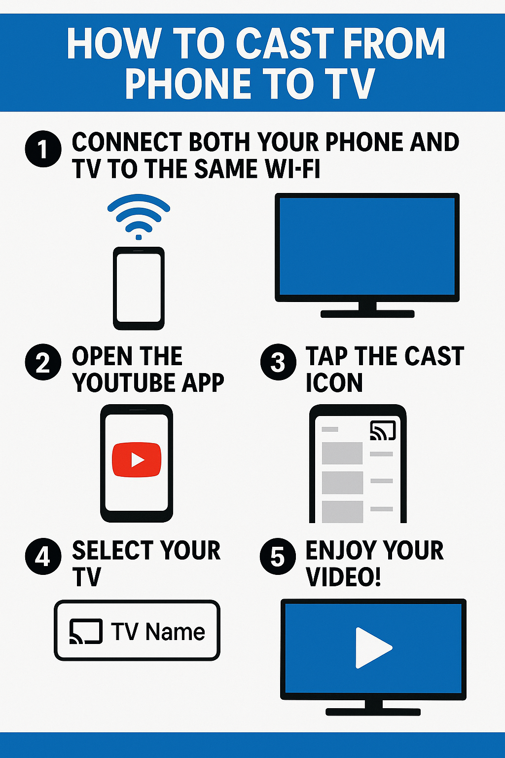 How to Cast from Phone to TV | Full Guide