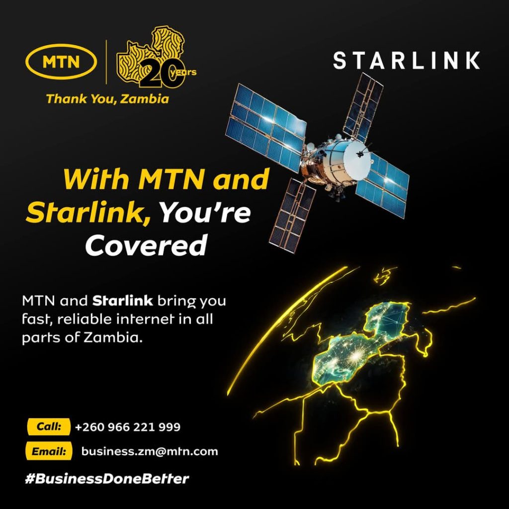 MTN Zambia appointed as authorized reseller of starlink