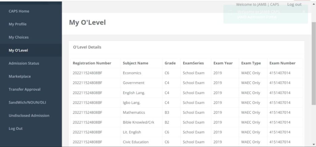 JAMB Reactivates CAPS Portal
