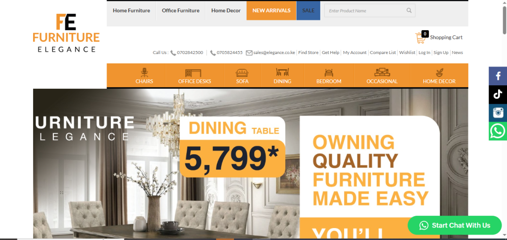 Best Online Furniture Stores in Kenya 