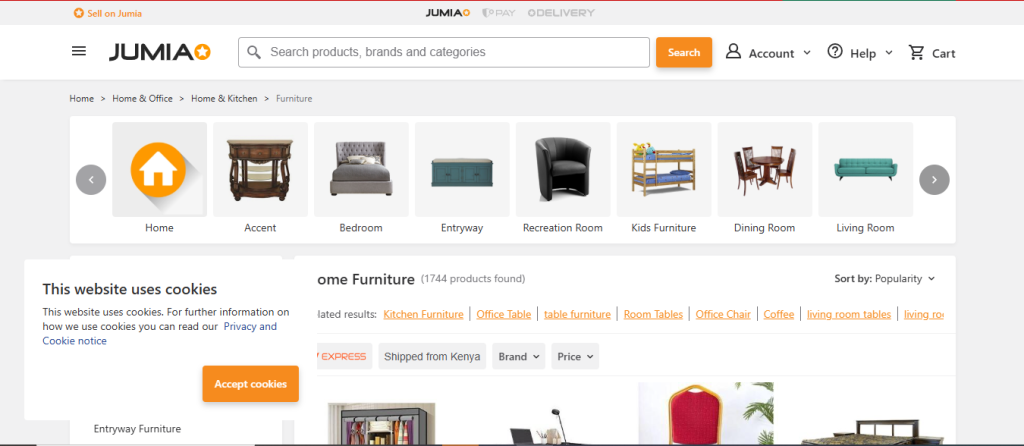 Best Online Furniture Stores in Kenya 