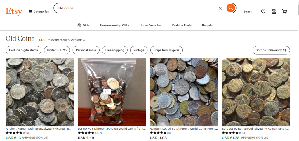 where to sell old coins in kenya online