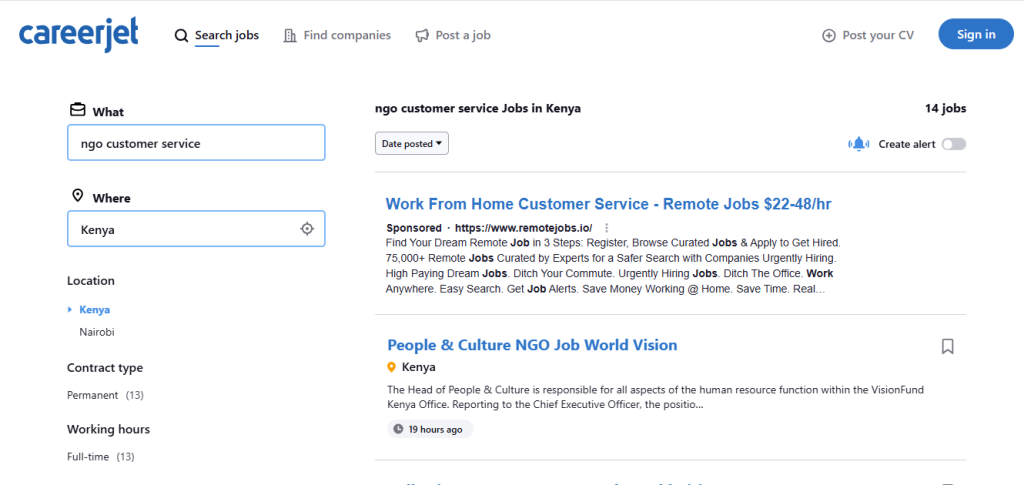 Top Online Customer Service Jobs in Kenya