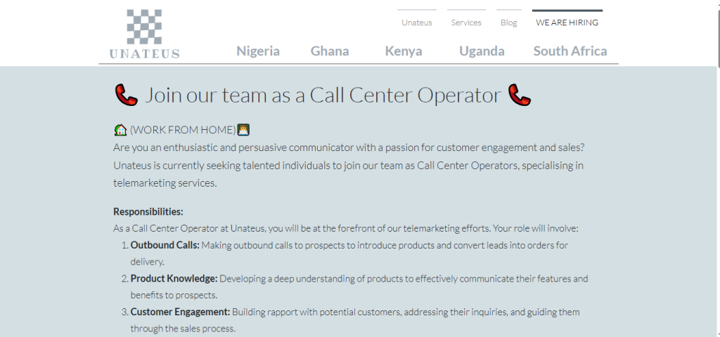 Top Online Customer Service Jobs in Kenya