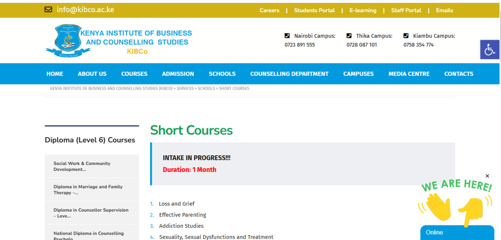 Psychology Courses in Kenya Online