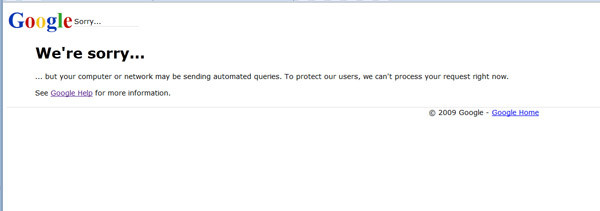 How to Fix Google Sorry Automated Queries