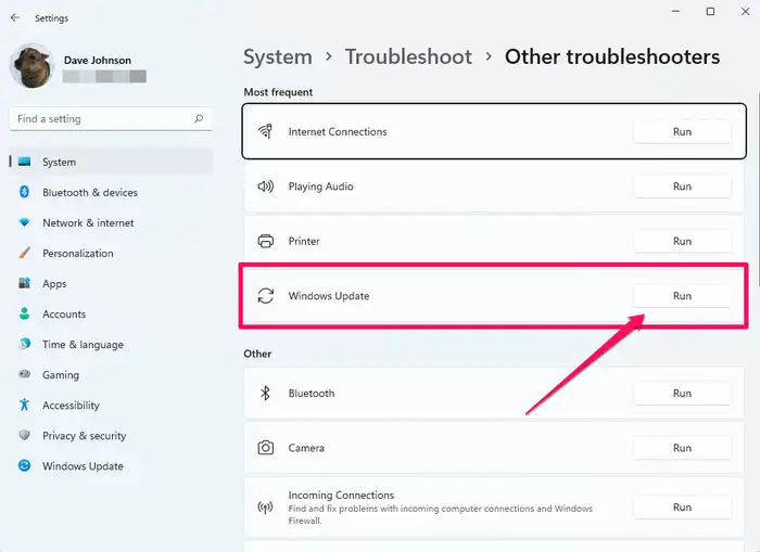 Windows Update Stuck